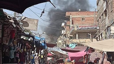 السيطرة على حريق بمحل بشبين القناطر |صور