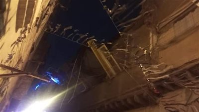 انهيار أجزاء من عقار قديم مأهول بالسكان دون خسائر بكرموز غرب الإسكندرية