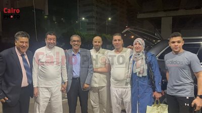 ضياء رشوان يستقبل الصحفيين عامر عبد المنعم وهاني جريشة وعصام عابدين بعد الإفراج عنهم 