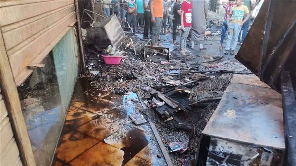 جانب من الحريق