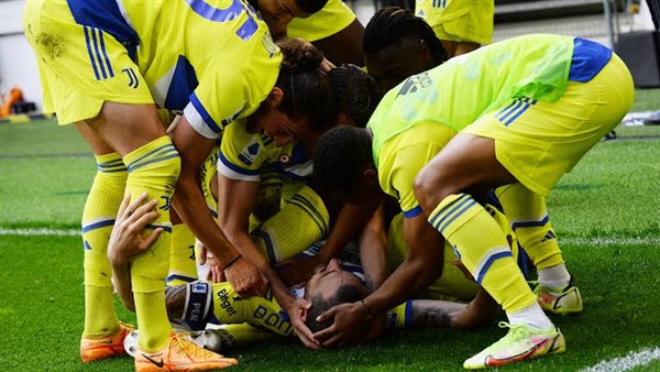 احتفال لاعبي يوفنتوس