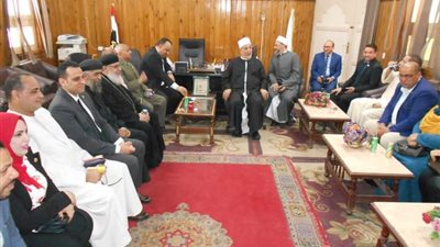 منطقة سوهاج الأزهرية تستقبل وفود الكنائس لتقديم التهنئة بعيد الفطر