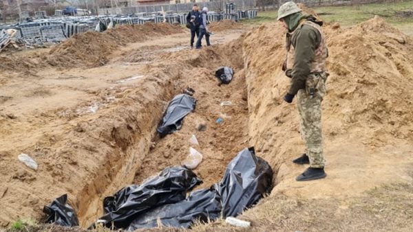 جثث مدنيين اوكران