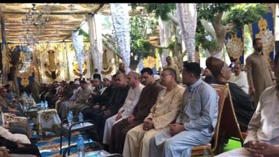 بدء عزاء الطالب المتوفي بحادث تصادم في القليوبية | صور