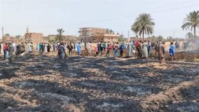 الحماية المدنية تنجح في السيطرة على حريق نشِب بحقول القمح بسوهاج | بث مباشر 