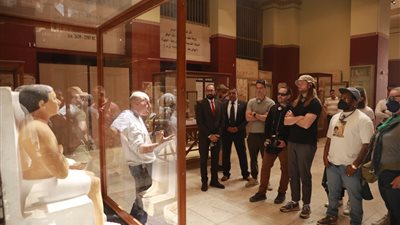 المتحف المصري يستضيف فرقة مارون فايف العالمية على هامش زيارتهم لمصر