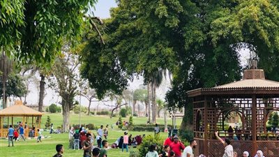 إقبال المواطنين على حدائق القناطر الخيرية في ثالث أيام عيد الفطر المبارك | صور 