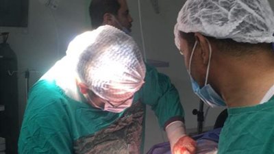 استخراج جسم صلب من القصبة الهوائية لطفل في المنيا