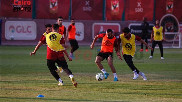 جانب من مران الأهلي