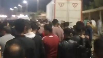 تشييع جثماني طالبين ضحايا حادث التريلا في دمياط | بث مباشر