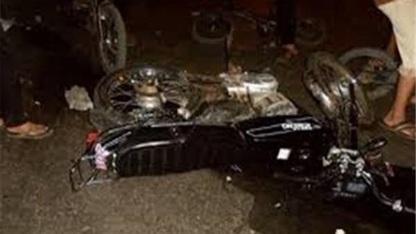 تصادم دراجة بخارية