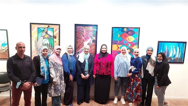 وزيرة التضامن بالمعرض