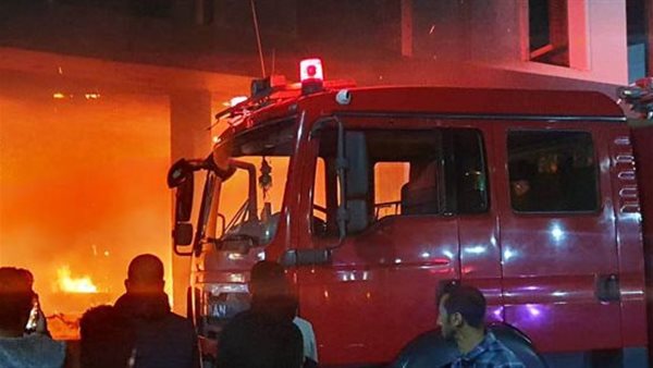 حريق بعقار تحت الانشاء