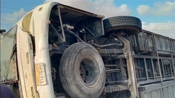 حادث انقلاب سيارة