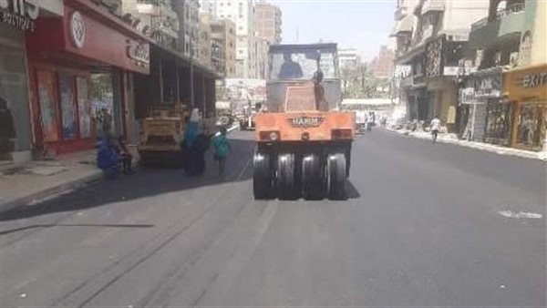 رصف طريق بالشرقية