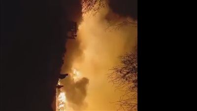 بـ 10 سيارات إطفاء.. السيطرة على حريق هائل نشب في شونة كتان شبرا ملس بالغربية