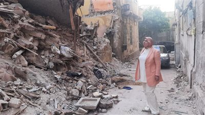 انهيار 3 عقارات خالية من السكان بالإسكندرية