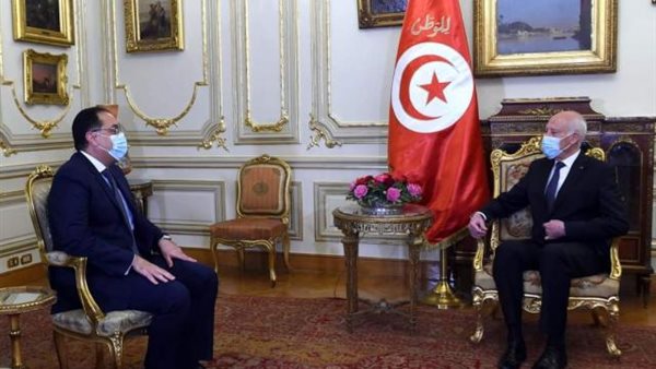 مدبولي وقيس سعيد