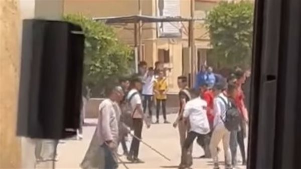 لحظة الاعتداء على