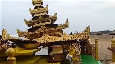 العثور على عربة ذهبية بجانب شواطئ ولاية أندرا براديش الهندية 