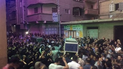 تشييع جثامين أسرة كاملة ضحايا حادث رأس سدر بالدقهلية