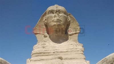 أول صورة لـ أبو الهول بعد انتشار شائعة نوم التمثال