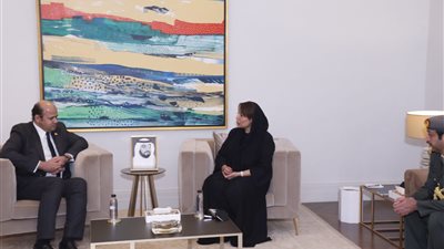 مندوب السيسي ووزراء وفنانون وشخصيات عامة يقدمون العزاء في الشيخ خليفة بن زايد بالسفارة الإماراتية | صور