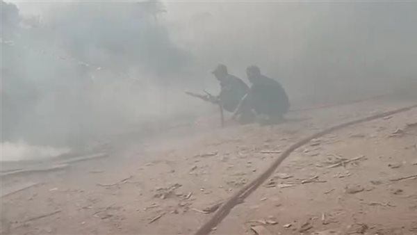 حريق مخزن أبو صير