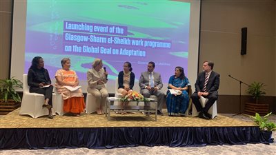وزيرة البيئة تشارك في جلسة إطلاق خطة عمل جلاسجو - شرم الشيخ للهدف العالمي للتكيف بالمالديف