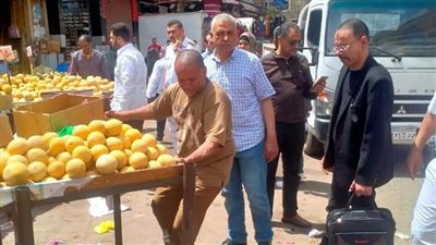 حملة لإزالة التعديات بسوق باكوس شرق الإسكندرية 