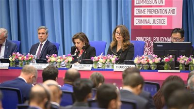 غادة والي تشارك في افتتاح لجنة الأمم المتحدة لمنع الجريمة والعدالة الجنائية