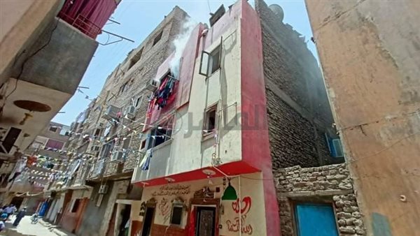 جانب من الحريق 