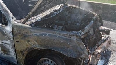 ننشر أسماء المصابين في حادث تفحم سيارة نقل على طريق رافد جمصة 