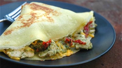 طريقة عمل الكريب بالفراخ بشكل مفصل في 3 خطوات فقط