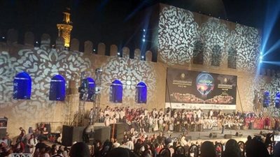 افتتاح الدورة التاسعة من المهرجان الدولي للطبول والفنون التراثية بقلعة صلاح الدين الأيوبي