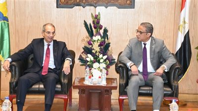 محافظ الفيوم يستقبل وزير الاتصالات لافتتاح عدد من المشروعات 