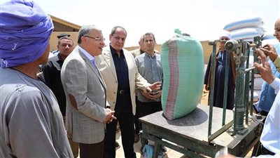 محافظ المنيا: استمرار استقبال محصول القمح عقب تحقيق المستهدف بنسبة 100%