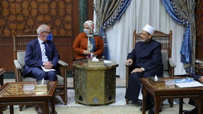 الإمام الأكبر: حريصون على التعريف بقضايا اللاجئين والمهاجرين وتوفير الدعم اللازم لهم