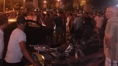 مصرع أربعينية وإصابة 3 آخرين بينهم طفل في حادث دهس دراجة نارية طائشة لمواطنين ببورسعيد