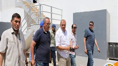 رئيس مياه المنيا يتفقد محطة دير جبل الطير استعدادا لاستقبال زوار احتفالية دير السيدة العذراء بسمالوط