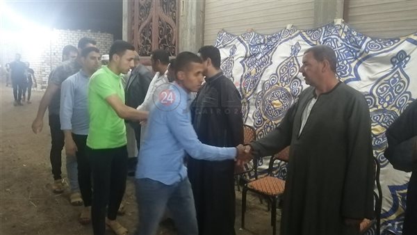 عزاء مسن توفي خلال