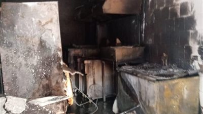 السيطرة على حريق مطعم في شبرا الخيمة |صور