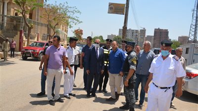 محافظ القليوبية يتفقد مدخل قرية بطا بمدينة بنها