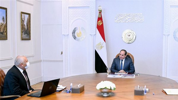 السيسي ومحافظ الوادي