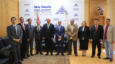 رئيس جامعة بنها يستقبل السفير الياباني بالقاهرة لبحث التعاون المشترك