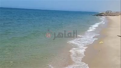 غياب تام للمواطنين عن شاطئ العريش رغم ارتفاع درجات الحرارة | فيديو