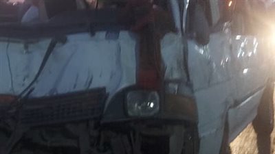 إصابة 9 أشخاص فى حادث انقلاب ميكروباص بطنطا 