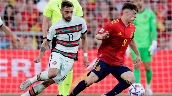 مباراة اسبانيا والبرتغال