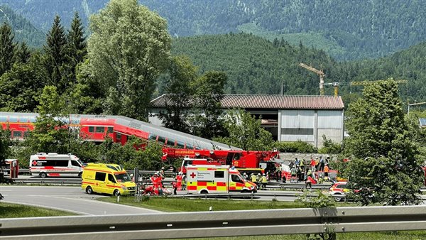 حادث قطار في ألمانيا