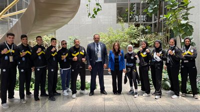السفارة المصرية بـ الإمارات تستقبل بعثة منتخب المواي تاي المشاركة في بطولة العالم